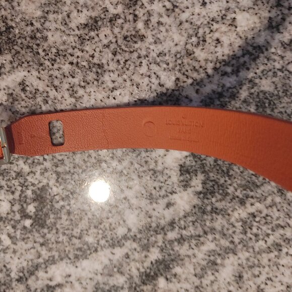 Louis Vuitton Leather Wrap Bracelet  - Made in Spain - color brown / tan. - Picture 11 of 16